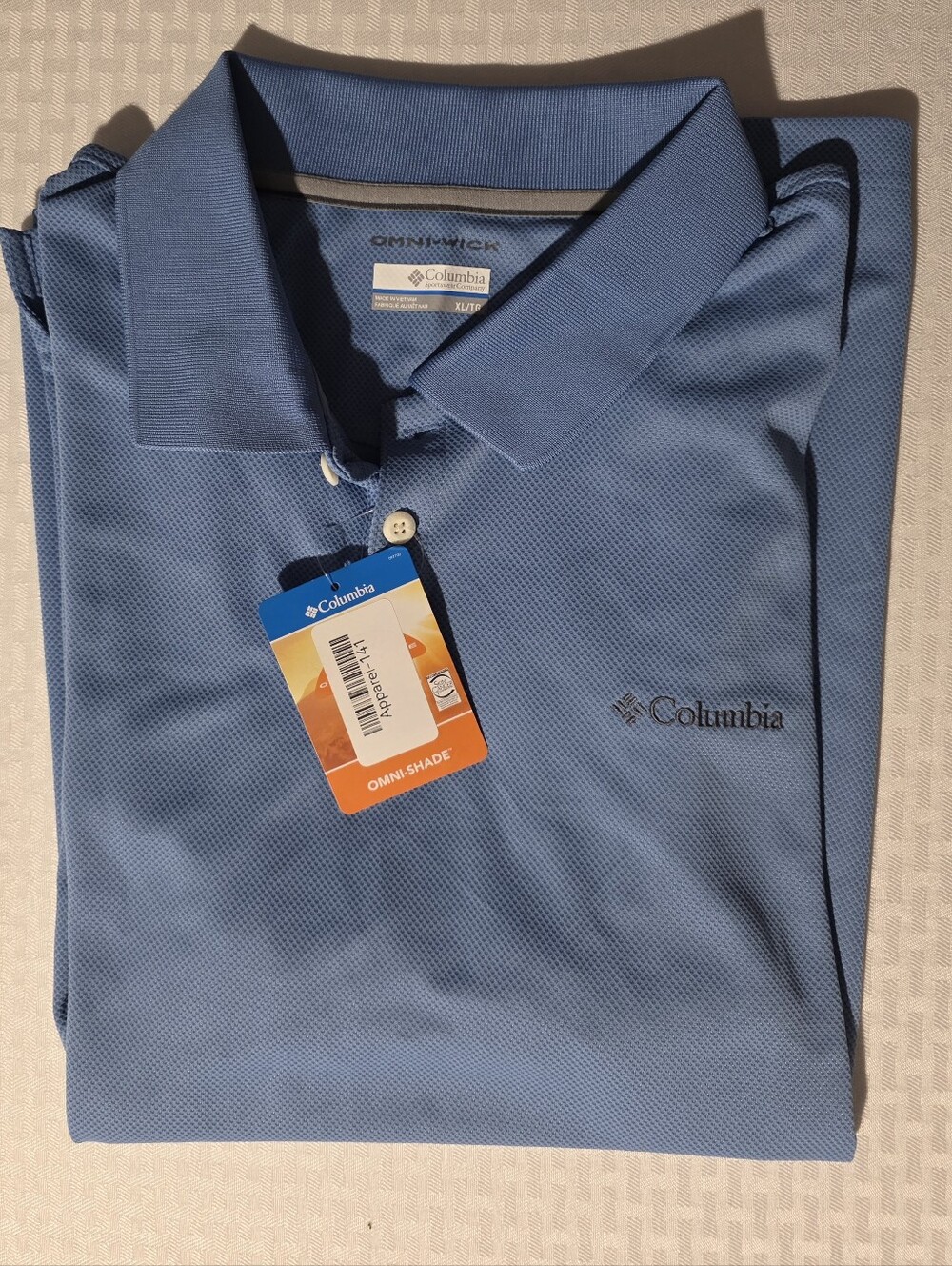Columbia Men’s Omni-Shade Polo in Sky Blue